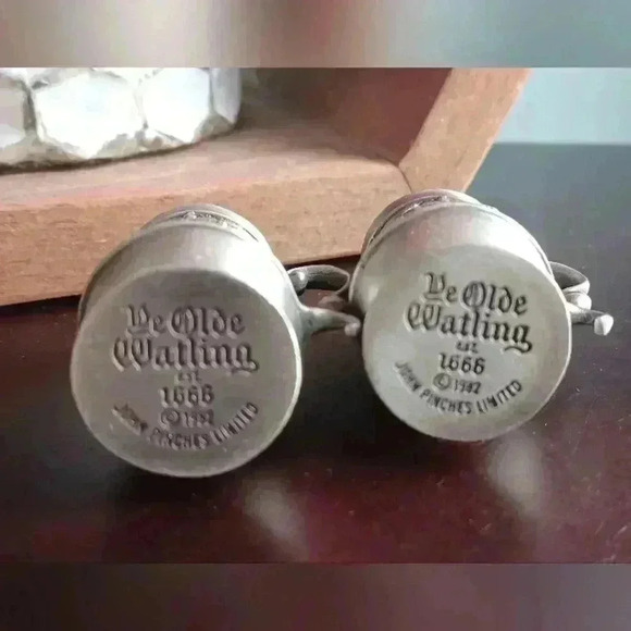 Ye Olde Watling 1982 Miniature Pewter Stein John Pinches Limited Edition Set (2) - Picture 3 of 8